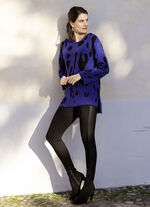 Leggings im interresanten Materialmix SCHWARZ