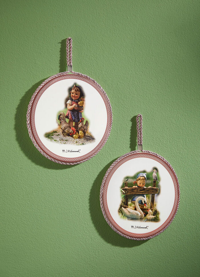 Keramik-Wandbilder, 2er-Set 