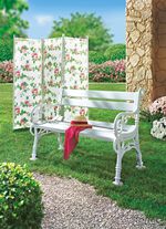 Gartenbank aus Voll-Kunststoff 