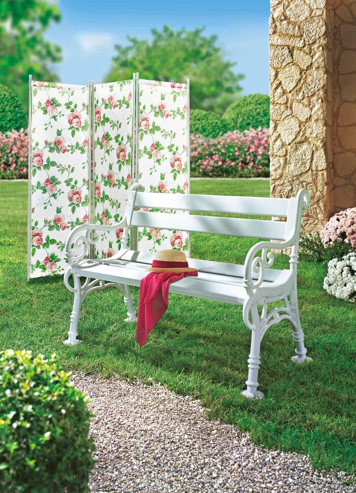 Gartenbank aus Voll-Kunststoff 