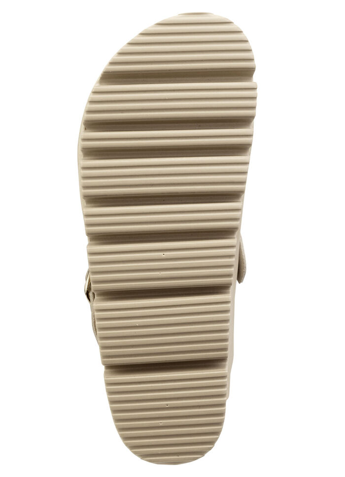 ELENA EDEN, klassische Damen-Clogs, Weite H, mit Klettspange BEIGE