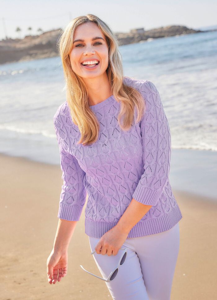 Pullover mit nachhaltig recycelter Baumwolle 