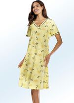 Zweierpack Nachthemden, mit gebogten Abschl&uuml;ssen und kurzen &Auml;rmeln 