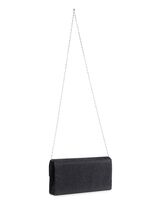 Abendtasche mit abnehmbarer Kette SCHWARZ