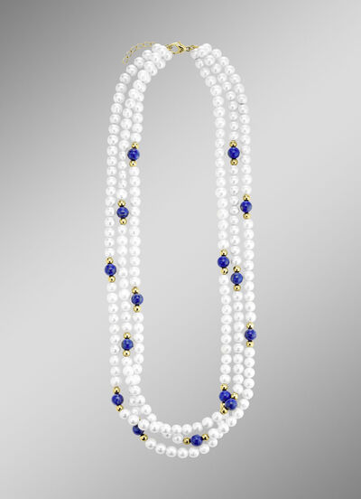 Halskette mit Süsswasser-Zuchtperlen 