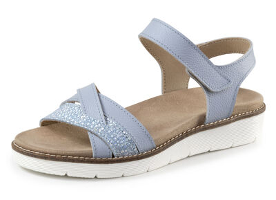 ELENA EDEN, modische Damen-Sandale, Weite H, mit herausnehmbarem Fußbett 