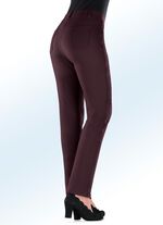 Hose mit kontrastfarbener Zierpaspel 