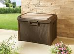 Gartenbox Santorini in elegantem Rattan-Design 