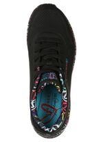 SKECHERS, trendige Damen-Sneaker, mit sichtbarem Luftpolster SCHWARZ