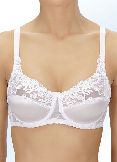 Naturana Zweierpack Bügel-BH mit Tüllstickerei im Vorderteil 