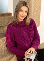 Pullover aus Melangegarn BEERE MELIERT