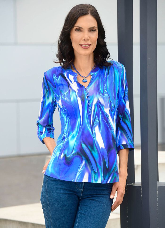 Shirt-Tunika mit attraktiver Biesenzier 