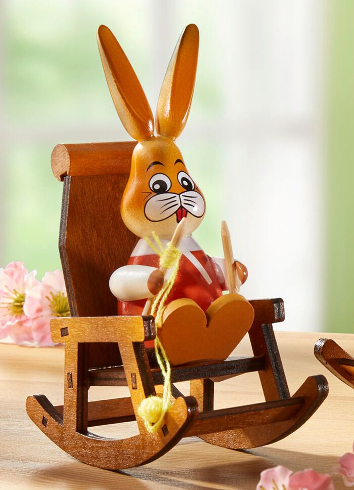 Hasen im Schaukelstuhl 