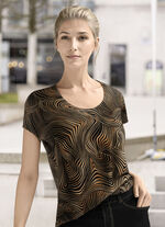 Shirt mit &uuml;berschnittener Schulterpartie 