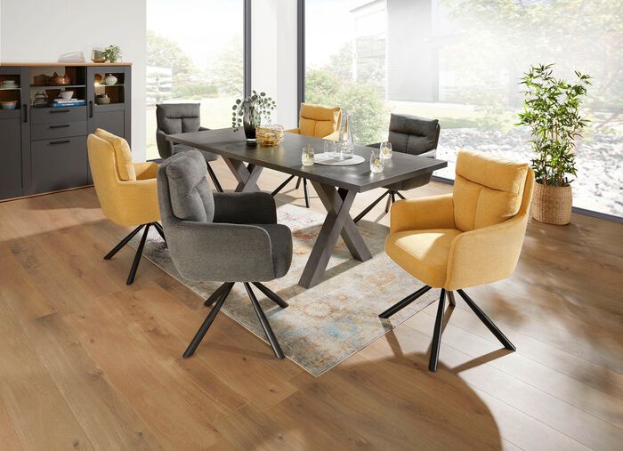 2er-Set Armlehnenst&uuml;hle in XXL-Sitzbreite 