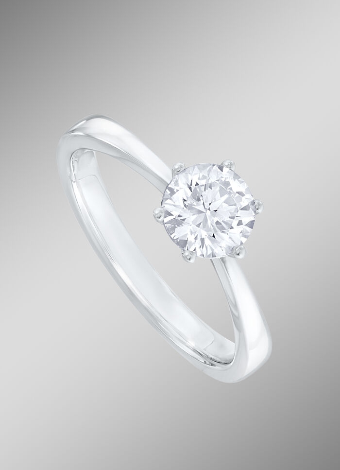 Fabelhafter Solitär-Damenring mit Brillant 