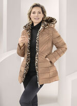 Jacke mit Kunstpelz-Innenausstattung in der Kapuze 