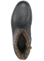 GINO GALANTE, gefütterte Herren-Stiefel, Winterschuhe, mit Lammfell SCHWARZ