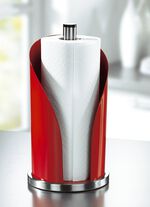 Wesco Rollenhalter aus Edelstahl und pulverbeschichtetem Stahlblech ROT