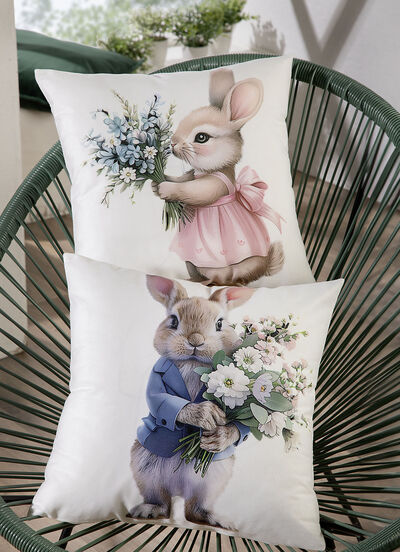 Weicher Kissenbezug in Samtoptik 