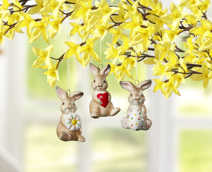 Oster-Hasenschale aus Porzellan 