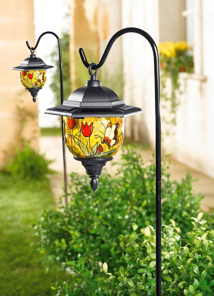 Tiffany-Solarleuchten, 2er-Set 