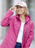 Trendige Damen-Baseball-Mütze mit exotischem Blumendruck WEISS-BUNT