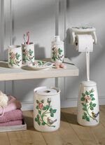 Klassische Badezimmer-Accessoires CREME-GR&Uuml;N-ROSA