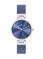 Quartz-Damenuhr mit Edelstahlgeh&auml;use und Edelstahlband 