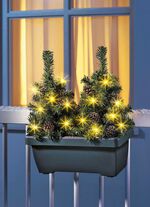 Balkonkasten mit LED-B&auml;umchen 