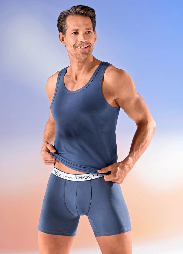 Dreierpack Achselshirts aus Feinjersey 