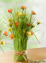 Fr&uuml;hlingsstrau&szlig; in nat&uuml;rlichen Farben GR&Uuml;N-ORANGE-GELB