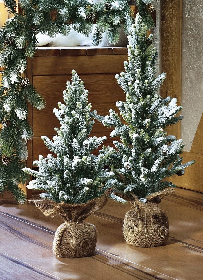 Tannenbäumchen im Jutesäckchen 