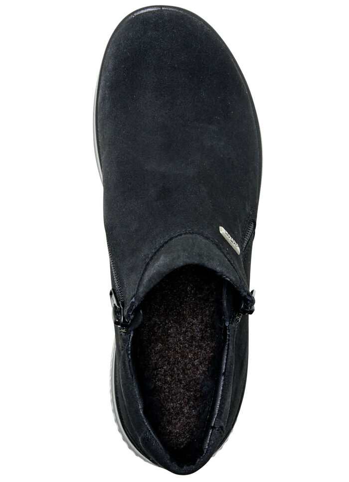 Atmungsaktive Damen-Boots, Winterschuhe, Weite K, mit Reißverschluss SCHWARZ