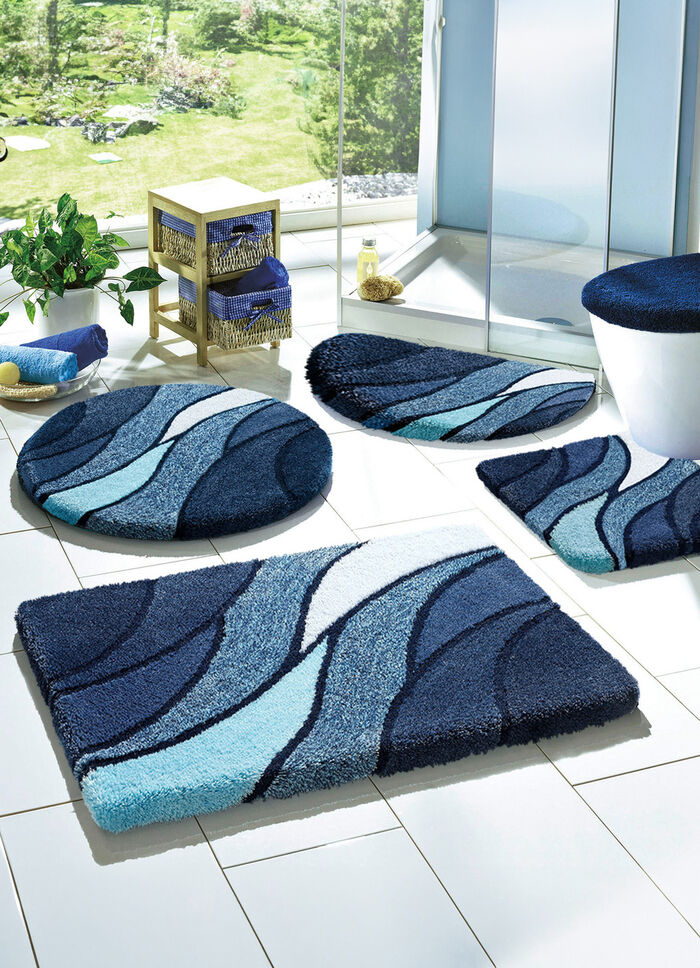 Kleine Wolke Badgarnitur in Table Tuft Qualität BLAU