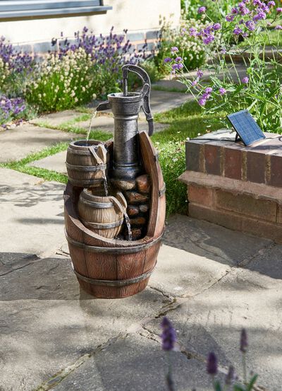 Solarbrunnen "Fa&szlig; mit Pumpe" 