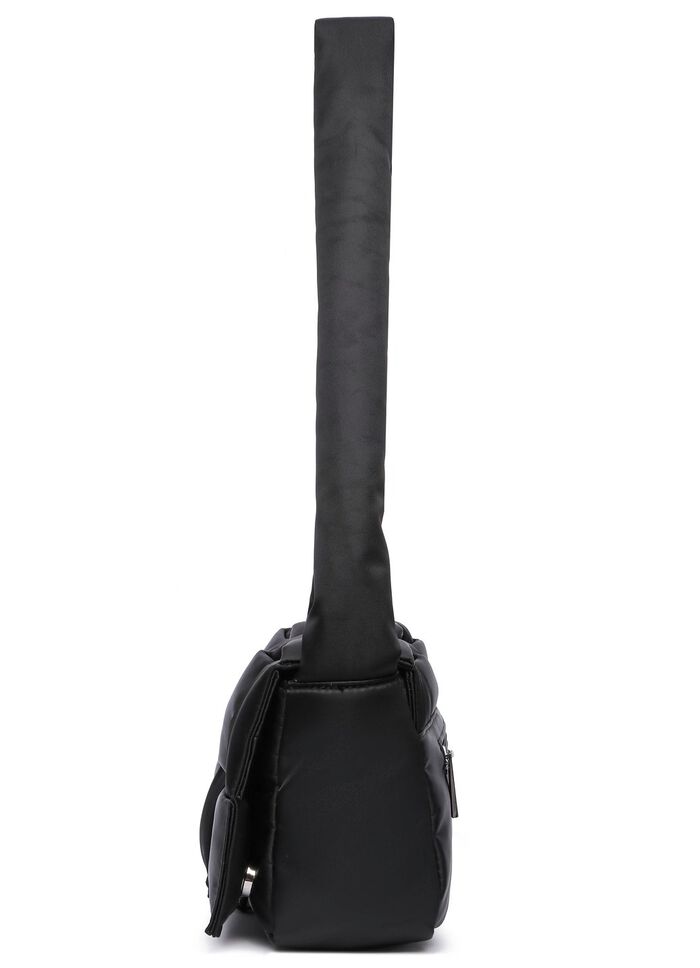 Collezione Alessandro Tasche aus zart gl&auml;nzendem Textilmaterial SCHWARZ