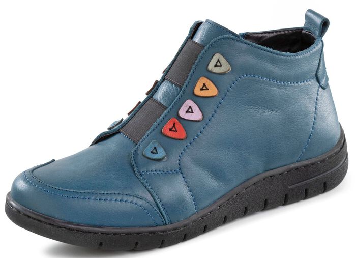 ELENA EDEN, gef&uuml;tterte Damen-Boots, Winterschuhe, Weite H, mit herausnehmbarem Fu&szlig;bett JEANS