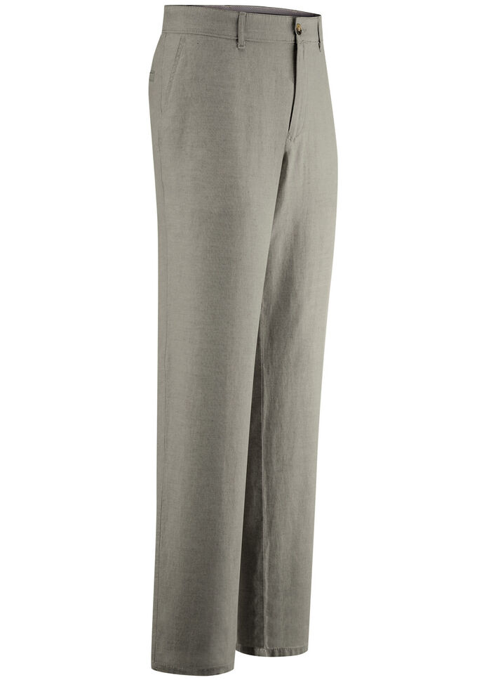 "Francesco Botti"-Hose mit Leinen in 3 Farben KHAKI
