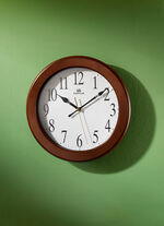 Hochwertige Wanduhr aus Holz NUSSBAUM