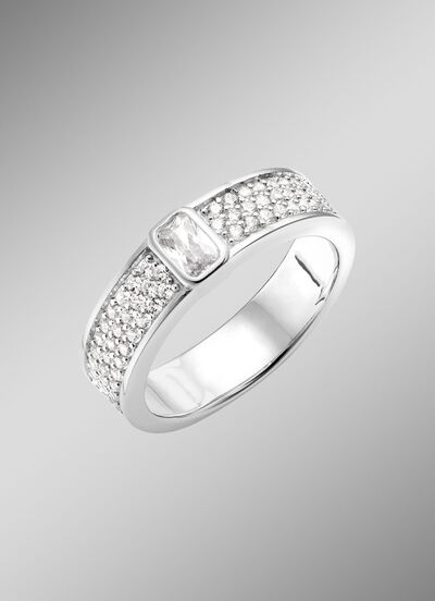 Damenring mit Zirkonia 