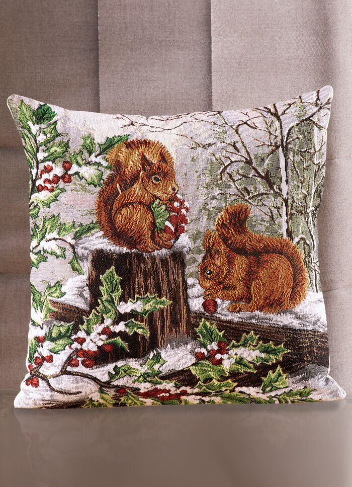 Kissenbezug Eichh&ouml;rnchen aus Gobelin 