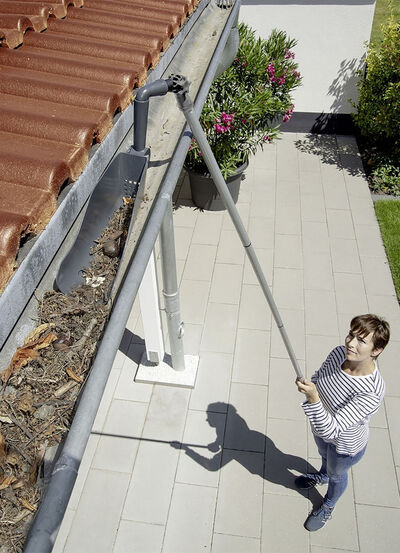 Dachrinnen-Reiniger Maxi für bis zu 4,5 m Arbeitshöhe 