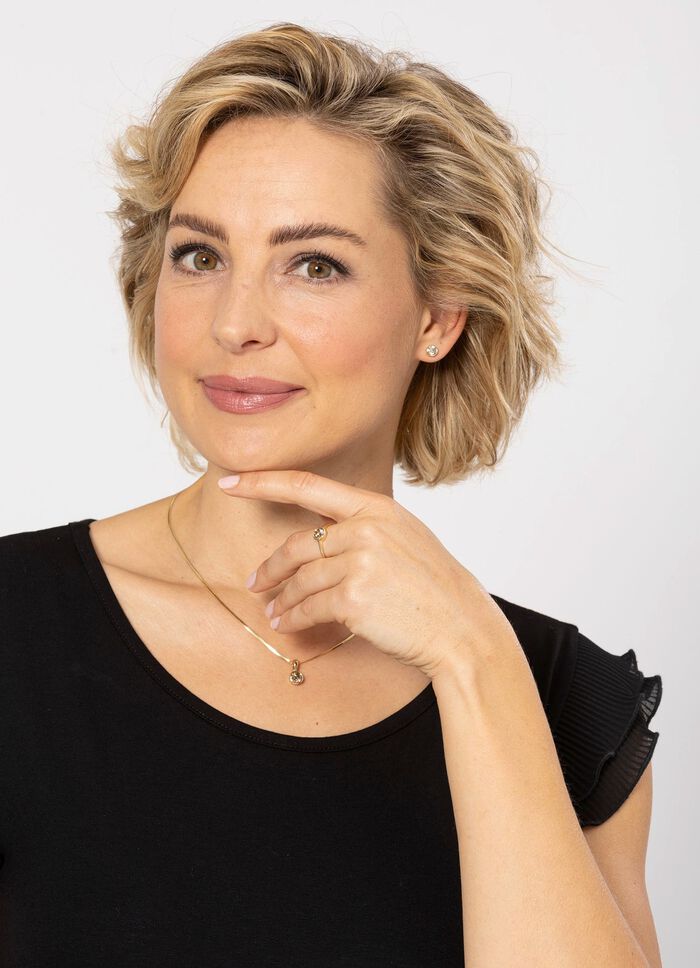 Massiver Anh&auml;nger mit Brillant 