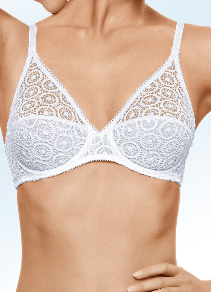 Chantelle B&uuml;gel-BH mit Stickereispitze im  Vorderteil WEISS