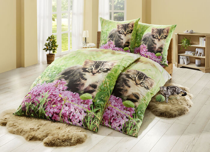 Bettwäsche-Garnitur mit Reißverschluss 