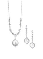 Schmuck-Set mit Süßwasser-Zuchtperlen, 2-teilig 