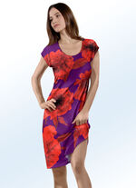 Klaus Modelle Kleid mit &uuml;berschnittenen &Auml;rmeln und Inkjet-Druckdessin 