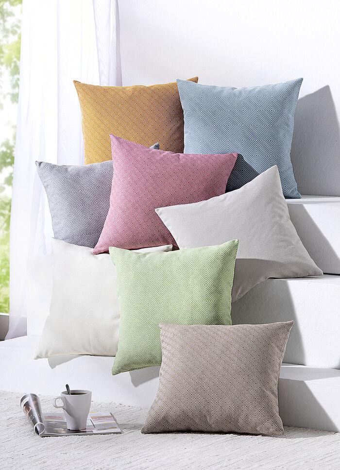 Hochwertige, jacquard-gewebte Kissenbez&uuml;ge ORANGE