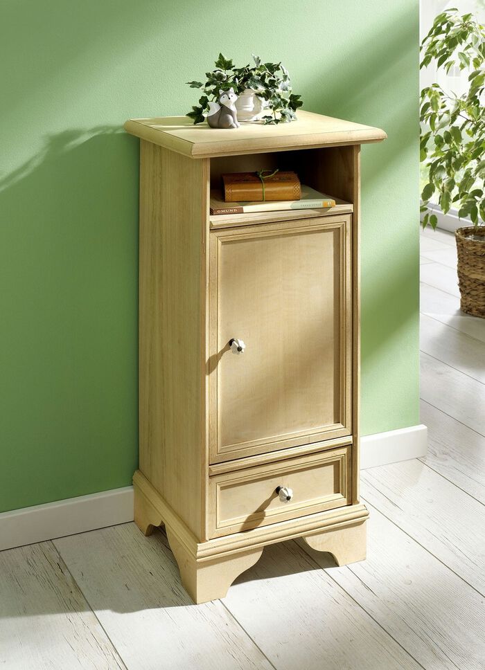 Teilmassive Kommoden mit Metallkn&ouml;pfen NATUR